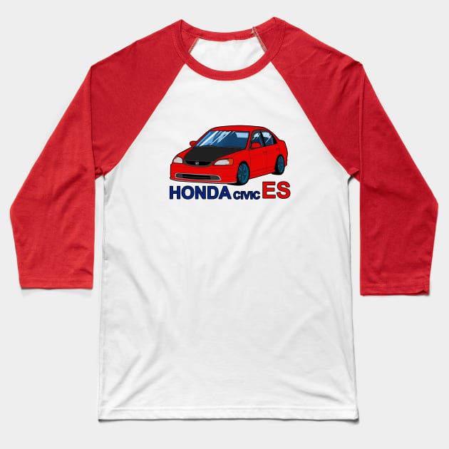 honda civic es Baseball T-Shirt by esogyeart